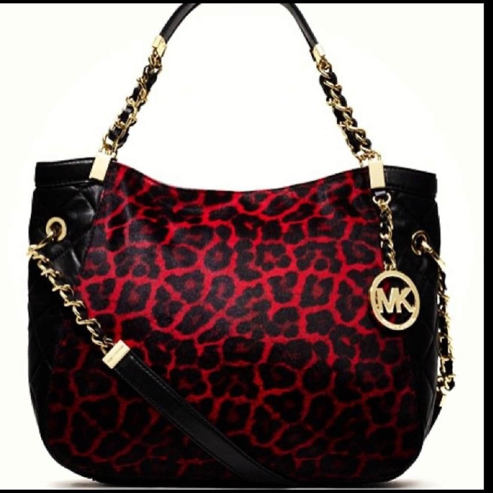 Michael Kors leopard print bag.